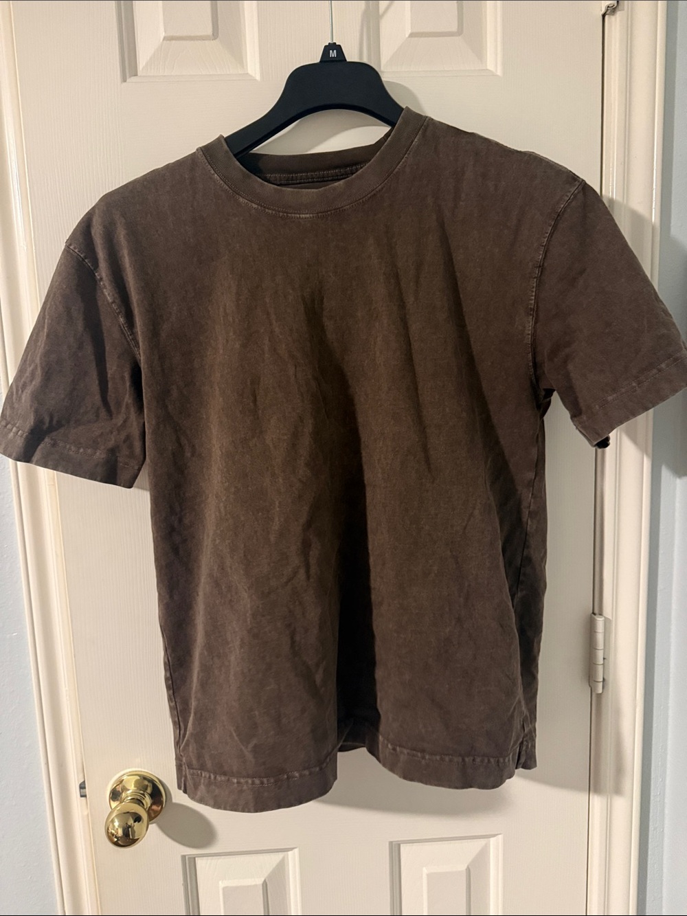 Hollister Acid Wash Brown Crewneck T-Shirt